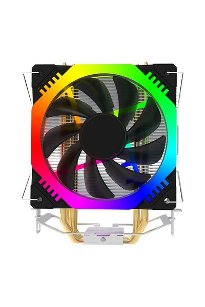 Gembird CPU cooler, Gembird Huracan X120, RGB, 120 mm, 56 CFM, 1800 RPM, 28 dB, 3-pin connector