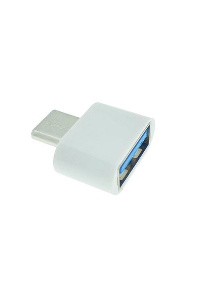 OEM OTG adapter USB 2.0 female to USB type C male, power, connection and data transfer, white