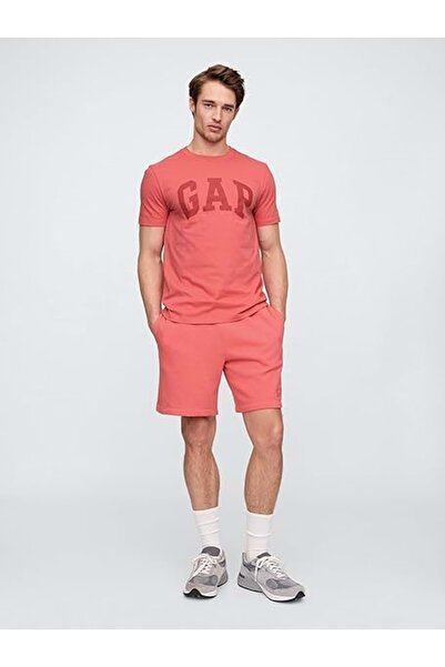 GAP Everyday Soft Basic Logo 856659 T-Shirt Short Sleeve T-Shirt Men's T-Shirt Orange