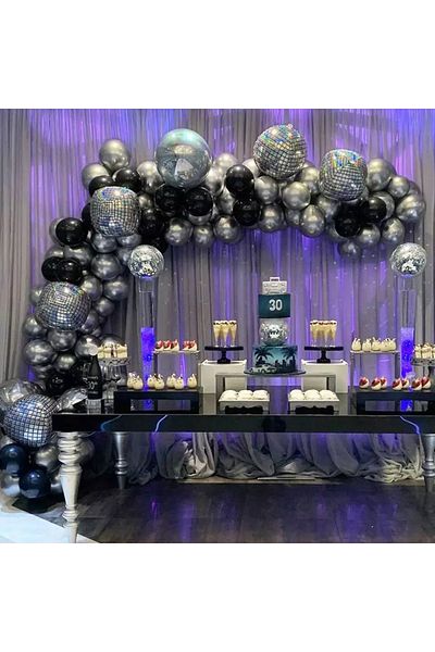 Baloane Vesele Chrome Balloon Arch 137 Pieces ARC23