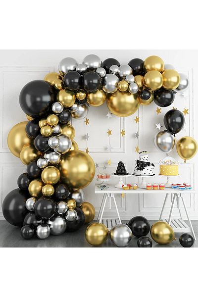 Baloane Vesele Balloon Arch for Wedding, Baptism, Birthday, 145 Pieces ARC115