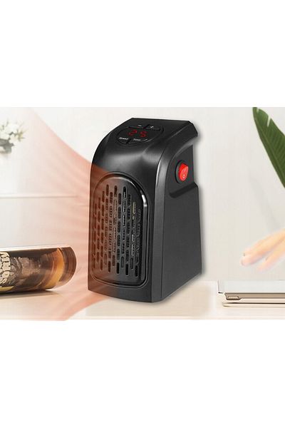 zola Aeroterma electrica portabila, 400W, 15–32°C, LCD, pentru 20 m², 15.5x8.5x10 cm, neagra