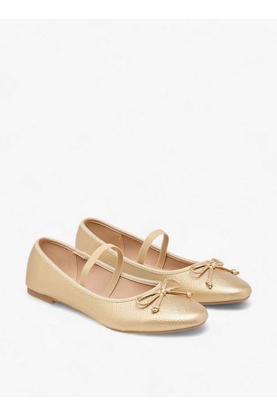 Flora Bella by Shoexpress Women Bow Accent Ballerina Shoes with Elasticated Strap