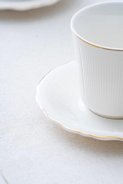ACAR Regina Gold Teacup Set for 6 People - 210 ml