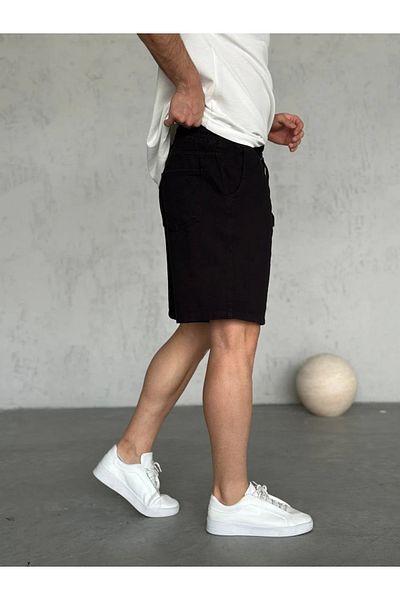 OHEPMODA Πλυμένο ανδρικό σορτς βερμούδας Gabardine