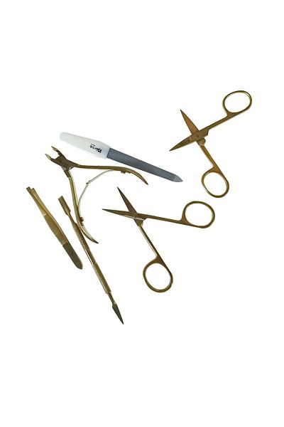 OEM Manicure kit with 6 tools and storage bag, MM16-V20 81010, file, spatula, tweezers, 2 scissors