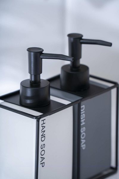 ACAR Vega 2-Piece Liquid Soap Dispenser with Stand - 17 cm