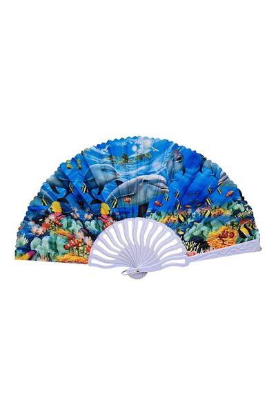 OEM Evantai din plastic si material textil, pliabil, model marin