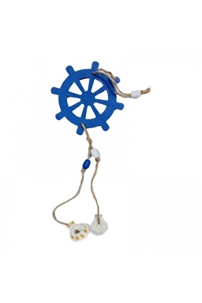 OEM Decorațiune din lemn pentru perete, volan cu tematică nautică, 42 cm