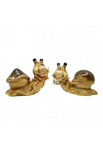 OEM Set 2 ornamente rasina, melci cu cochilie, 13 cm