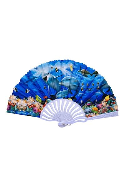OEM Evantai din plastic si material textil, pliabil, model marin