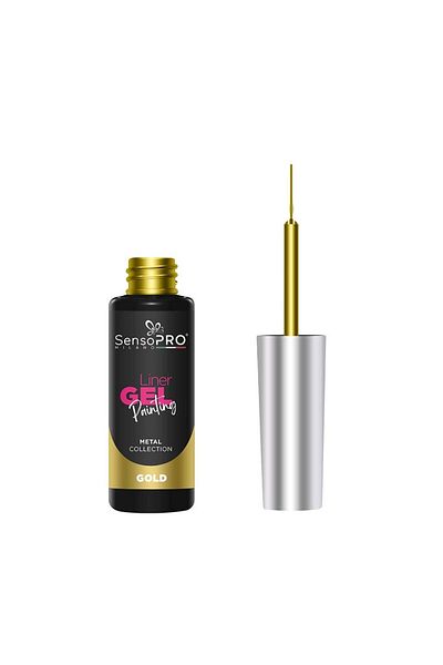 SensoPRO Milano Creion de unghii cu gel UV Metal - Auriu 8 ml