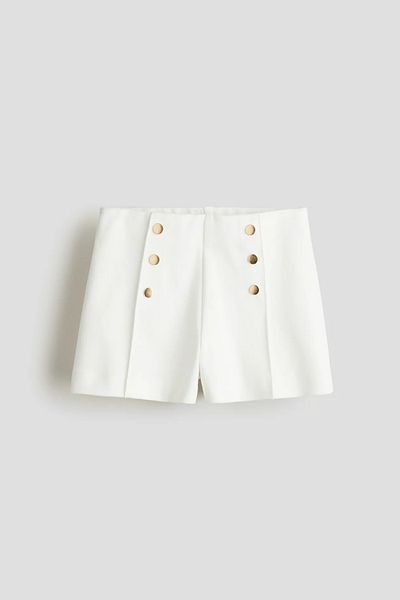 Zeyder Kids Girl's Button Detailed Shorts