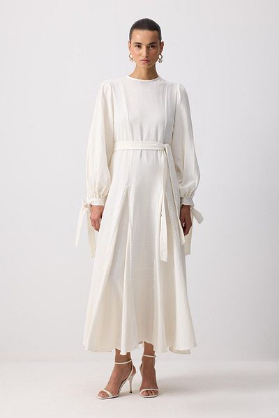 Touché Privé 100% Cotton Dress with Lace Details