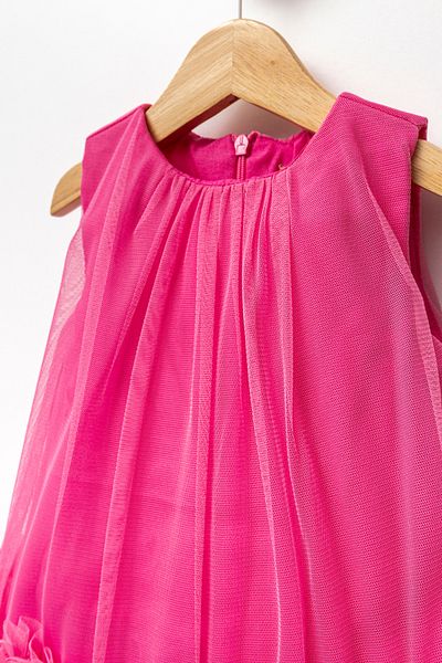 DFN Dream Tulle Birthday/Party Dress with Yak Drawstring Bandana