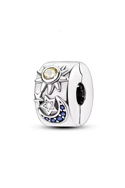Fubena Sun and Moon Clip Charm