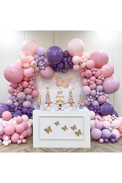 Baloane Vesele Birthday Balloon Arcade 176 Pieces ARC24