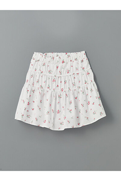 LC Waikiki LCW Детска пола за момиче с еластична талия на цветя