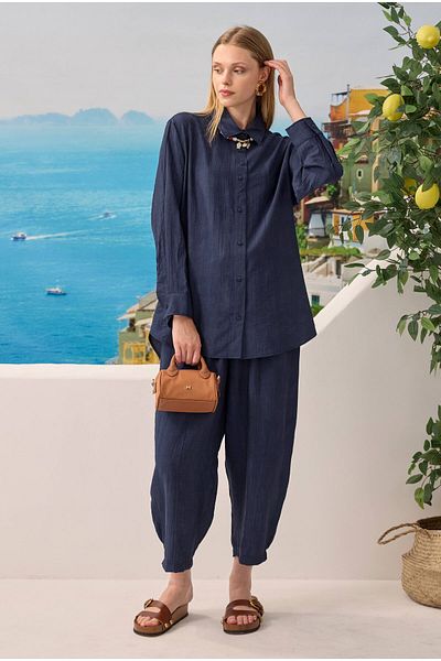 HEQA Basic Suit with Effects Navy Blue