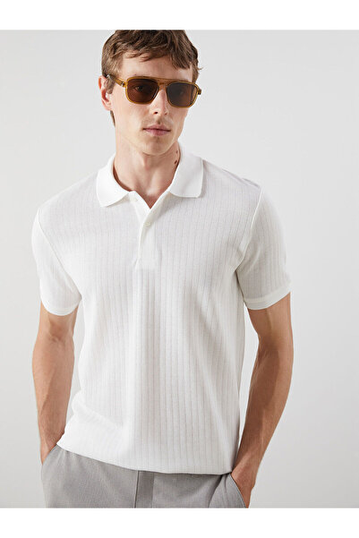 LC Waikiki Nevavm Polo Collar Pique Men's T-Shirt with Difference