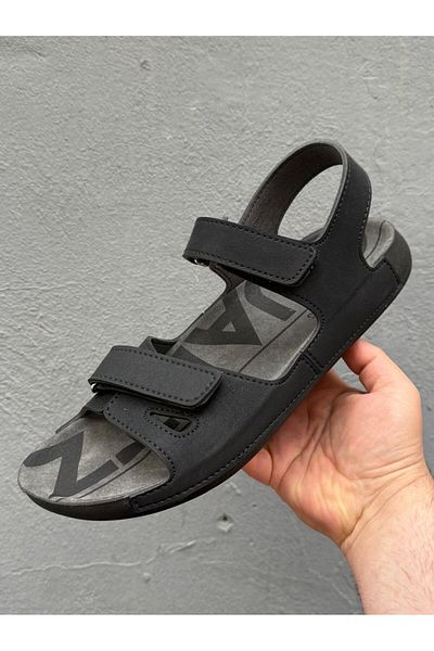 BENTO Anatomic Sole Men's Sandals, Suede Inner Material