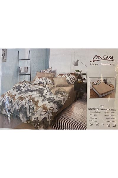 CASA Pucioasa double bed linen set 6 pieces