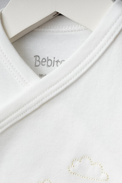 Bebitof Cute Bird and Crocodile Patterned Baby 5 Piece Newborn Hospital Release Bodysuit Set