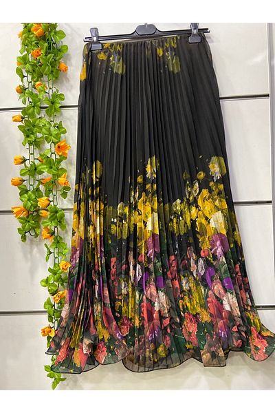 edu collection Fusta din sifon cu imprimeu din sifon