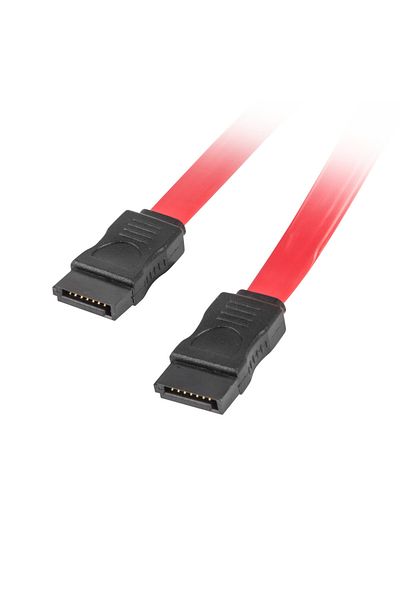 Lanberg Data cable SATA III female to SATA III female, Lanberg 41310, 6 Gb/s, 100 cm, red