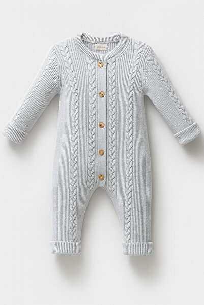 Nipperland GOTS ve OEKO-TEX Sertifikalı, Organik, Erkek Bebek Tulum 0-12 Ay