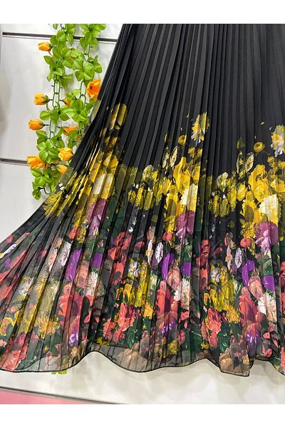 edu collection Fusta din sifon cu imprimeu din sifon