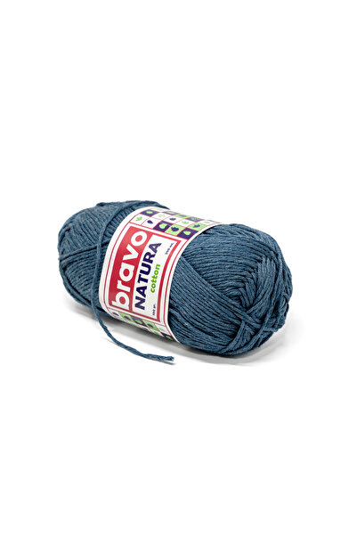 Bravo Natura 100% Κοτόν Νήματα 100 γραμμάρια 200 μέτρα (Κωδικός χρώματος: 205) Πράσινο πετρέλαιο