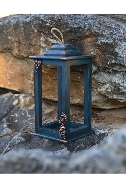 LARTEWOOD El Yapımı Vintage Ahşap Fener