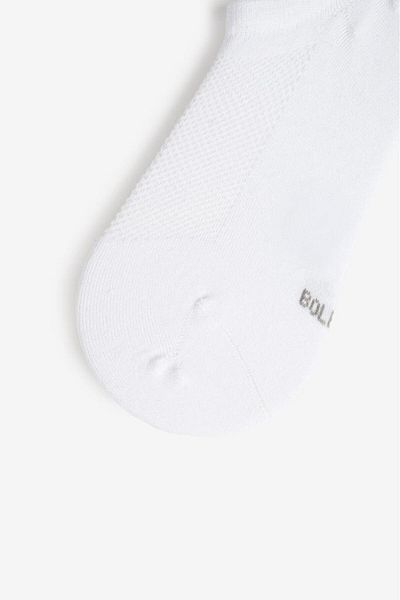 Bolero Premium Invisible Bamboo Short Booties Socks White