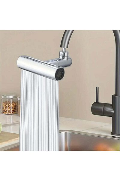 divendi-ro Tap extension 3 in 1, 360°, 3 working modes, copper, silver