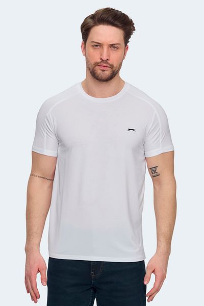 Slazenger Ανδρικό μπλουζάκι VISHAL KTN Λευκό