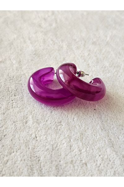 SiestaAccessories Acrylic Hoop Earrings