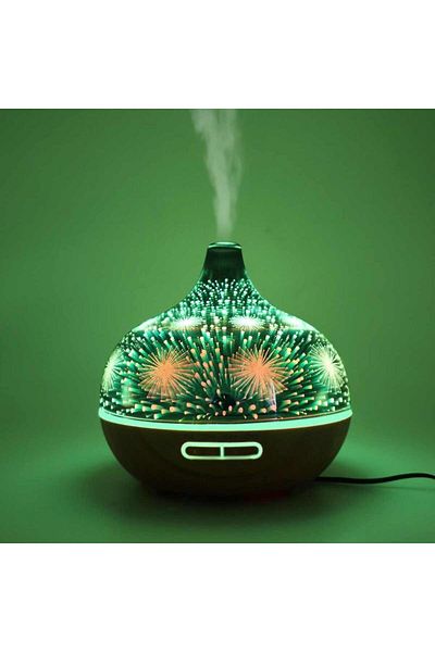 Dexia Difuzor Aromaterapie 3D cu Ultrasunete, LED RGB 7 Culori, Capacitate 500 ml