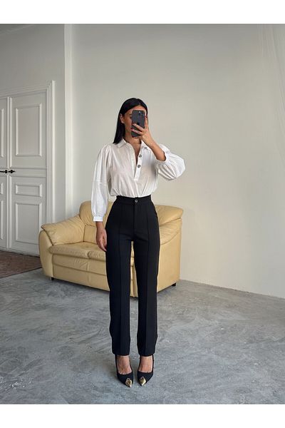 mydukkan.co Elastic Waist Striped Trousers