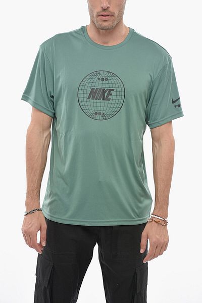 Nike Swim Crew Neck Dri-Fit T-Shirt With Printed Logo