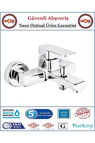 Uzay Neptün Kare Banyo Bataryası - 40'lık Kartuş - 5 Yıl Garanti - Ürün - Krom