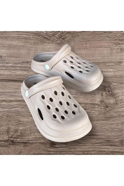 AkınalBella Unisex Camel Soft Soft Sole Closed Front Pool Beach Daily Slippers Sandals