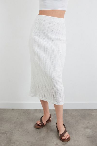 Fulla Moda Fusta tricotată cu talie elastică