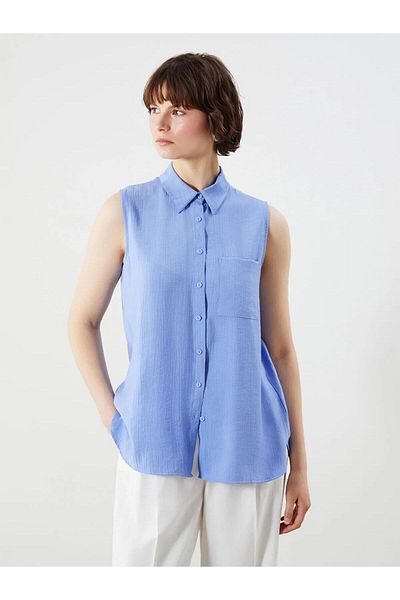LC Waikiki Cămașă pentru femei LCWAIKIKI Classic Regular Fit Texturată (S5)