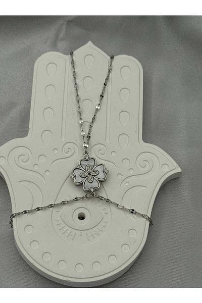 BESMYAR JEWELS مجوهرات يد رائعة من الفولاذ المقاوم للصدأ على شكل زهرة - مقاومة للماء ولا تسبب تصبغات