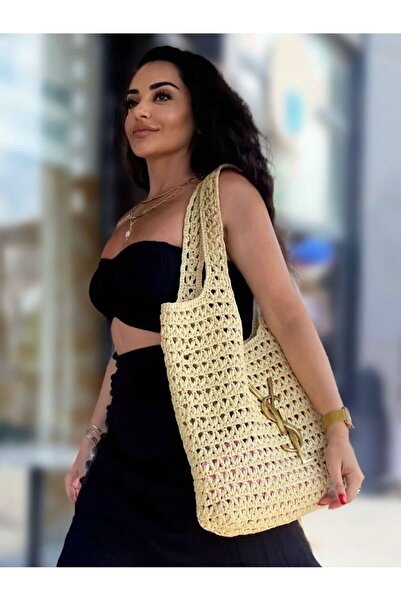 Flaner Paris Accessorize Τσάντα παραλίας, πλεκτή στο χέρι γυναικεία τσάντα πα...