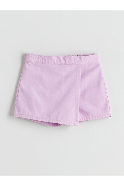 LC Waikiki Basic Kız Çocuk Denim Görünümlü Şort Etek