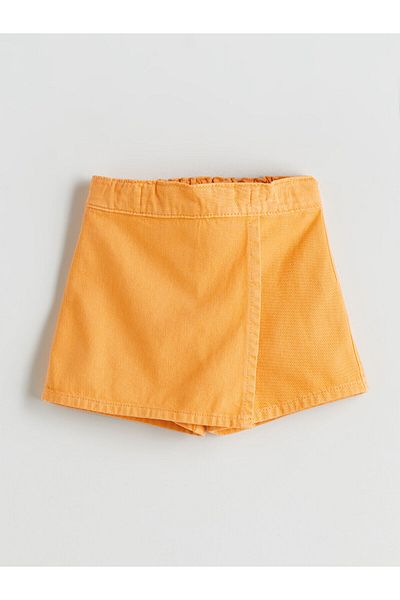 LC Waikiki Fusta scurtă de bază pentru fete cu aspect de denim