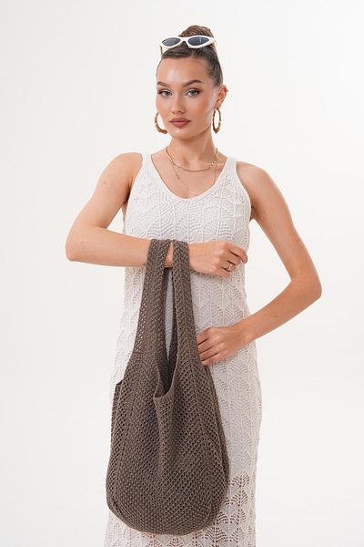 ŞİMAL Women's Knitted Pattern Knitwear Knitted Bag 70078 -