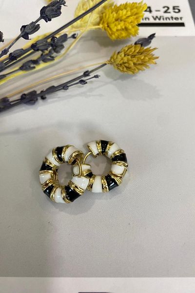 İthal 1520 imported gold cut earring